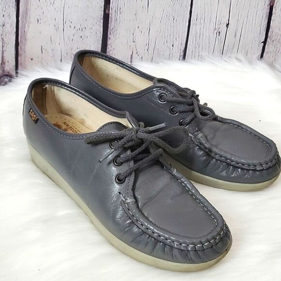 SAS Siesta - Lace Up Loafer Gray 7.5 - Picture 1 of 13